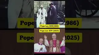 Pope Leo XIII (1986) & Pope Leo XIV (2025) #pope #catholicchurch #newpope #popeleoxiv #pope2025