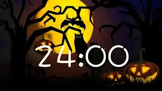 24 Minute Spooky Halloween Timer #halloweenambience #halloweenmusic #halloween