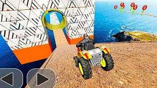 Mega Ramp 3D Driving Tractor Stunts - Impossible Tractor Racing | Android Gameplay #6