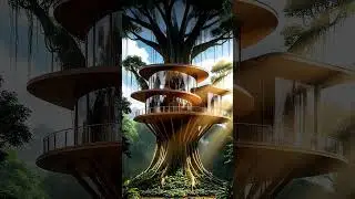 Concept Tree house time-lapse build in Jungle