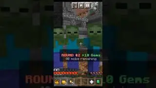 Minecraft mineplex servers zombie kill  #shorts