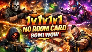 How to make 1v1v1v1 // No room card ka map kaise bnaye 💀 | 1v1v1v1 Battle BGMI WOW