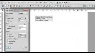 FrameMaker 12 Set Units to Inches