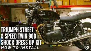 How to Install British Cutoms Shock Hardware Dress Up Kit on Triumph Street & Speed Twin 900