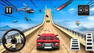 Mega Ramp Car Racing Simulator 3D | Extreme Ramp Car Jumping & GT Racing Gameplay (Android) 