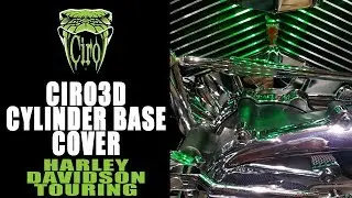 CIRO3D Cylinder Base Cover Harley Davidson Touring Motorcycle