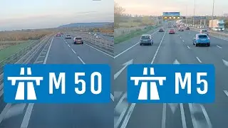 M50 and M5 in Worcestershire