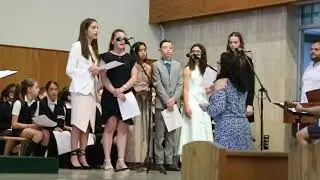 Megan Battad - OLS Grade 7 Choir graduation mass 2018