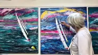 Kate Richardson in her studio