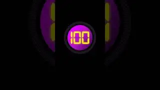 100 Second Countdown Timer with clock Ticking sound & Finish alarm beep #timer #clock #countdown