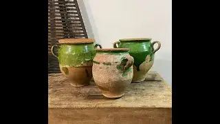 French Green Confit Pots