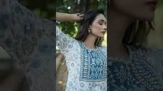💠 Teal Paisley Print Cotton Kurta with Yoke Embroidery | Saffron Threads