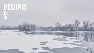 【ExploreBeijing】Beijing&rsquo;s First Snow｜Shichahai, Snow Falling, Water Still｜2025