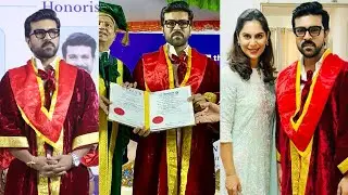 Ram Charan Received Honorary Doctorate From Vels University | RamCharan Honored with Doctorate Video