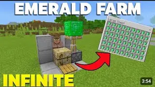 easy INFINITE emerald farm tutorial in Minecraft bedrock (glitch)#1 #minecraft