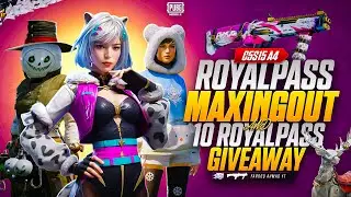 C5S15 A4 Royal Pass Maxing out | 10 RP Giveaway | 🔥 PUBG MOBILE 🔥