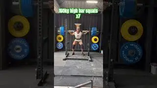 High bar high heeled squats offseason. 160kg 2x7 reps #4yp #dreamsquat