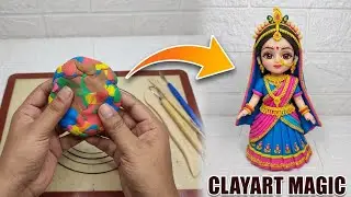 DIY Radharani Tutorial Making With Super Clayart Idea #ytvideo#viral#mkmorningart 