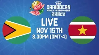 Group Phase | Guyana v Suriname | Full Basketball Game | FIBA CBC Women's Championship 2025