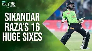 Sikandar Raza&rsquo;s 1️⃣6️⃣ Huge Sixes &ndash; 𝐏𝐨𝐰𝐞𝐫 𝐇𝐢𝐭𝐭𝐢𝐧𝐠 𝐂𝐨𝐦𝐩𝐢𝐥𝐚𝐭𝐢𝐨𝐧 | HBL PSL X | M2M1A