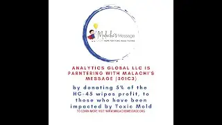 Analytics Global LLC is Partnering with Malachi's Message