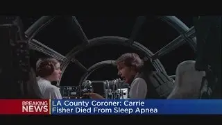 Coroner: Carrie Fisher Died Of Sleep Apnea, Other Undetermined Factors