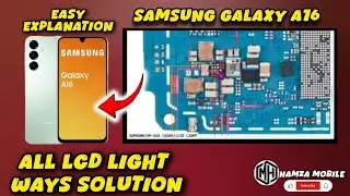 Samsung A16/SM-A165 Display Light iC Problem Solution.Samsung A15/SM-A165 LCD Light iC Ways Jumper📲✅