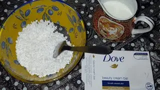 Masque visage au savon Dove ( وصفة لتبييض البشرة)