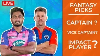 IPL 2023 Live Fantasy Tips Show | RR Vs DC | Dream 11 Fantasy Tips