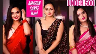 Amazon Saree Haul Under Rs 500 | Review😡 #onlinesareereview #amazonsareereview