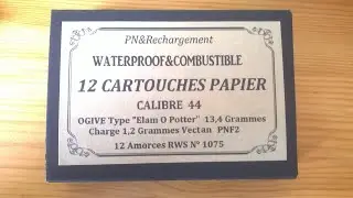 Mes nouvelles cartouches papier révolver poudre noire