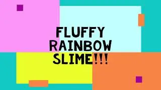 Fluffy Rainbow slime...#slime ##DIY #foamslime #rainbow #kids #shorts