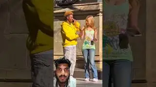 A beautiful girl slap prank with black man 🔥😱🙏|||#funny #prank #shortsfeed#shorts#viral