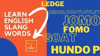 Slang Words In English | Meanings and Sentences | Slang Words 2020