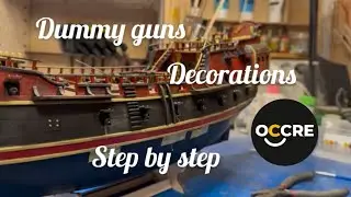 Building Wicked Wench (Black Swan) #part16 dummy guns and decorations. 