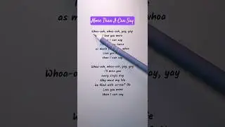 Sing Along & Learn English 🎤 | *More Than I Can Say* (Karaoke)