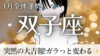 双子座さん♊️【1月運勢】まさかの急展開。フェーズ変わります。全方位で繁栄や〜✨✨|個人鑑定級タロットオラクルルノルマンカードリーディング