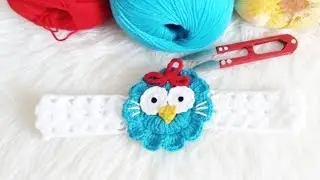 Tiara Galinha Pintadinha em croch&ecirc; (Destros) #semprecirculo #professoraelisacroche #crochet