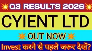 Cyient Q3 Results 2026 🔴 Cyient Results Today 🔴 Cyient Share Latest News 🔴 Cyient Share Results