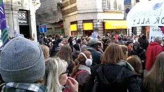 UK public sector strikes, London 30 November 2011 in HD