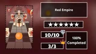 Rolling Sky | Red Empire ☆☆☆☆☆ (Clear Gems and Crowns)