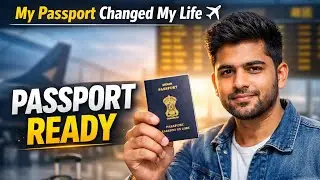 Passport in hand, dreams in mind ✈️🌍From here… everything changes 🔥#PassportReady NewLife #Life