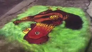 how to draw cock rangoli