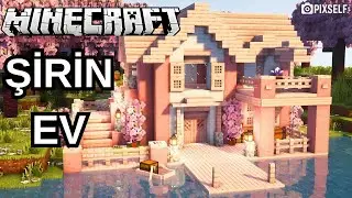 Kiraz &Ccedil;iceği Ev Yapımı | Kolay pembe Ev Eğitimi | Minecraft