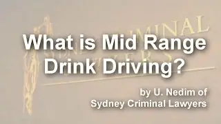 What is Mid Range Drink Driving?