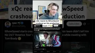 xQc reacts to IShowSpeed CRASHOUT On Production Team 😭 #xqc #ishowspeed #production