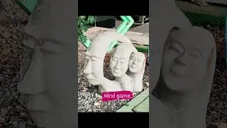 Beautiful mind game statues kept in office campus