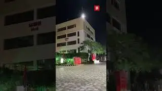 When the campus comes alive at night! 🌙✨ #chitkarauniversity #chitkarau