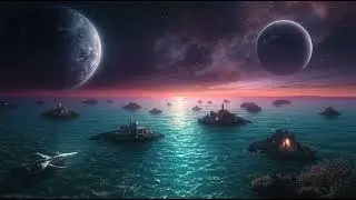 Interdimensional Sea Bridge🌌2-Hour Transcendent Ambience|Floating Islands | Alien Crafts Soundscape