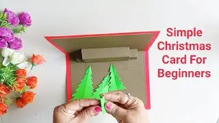 Merry Christmas Greeting Card For Beginners - Greeting Card Making Ideas (2021) | Handmade Card -DIY